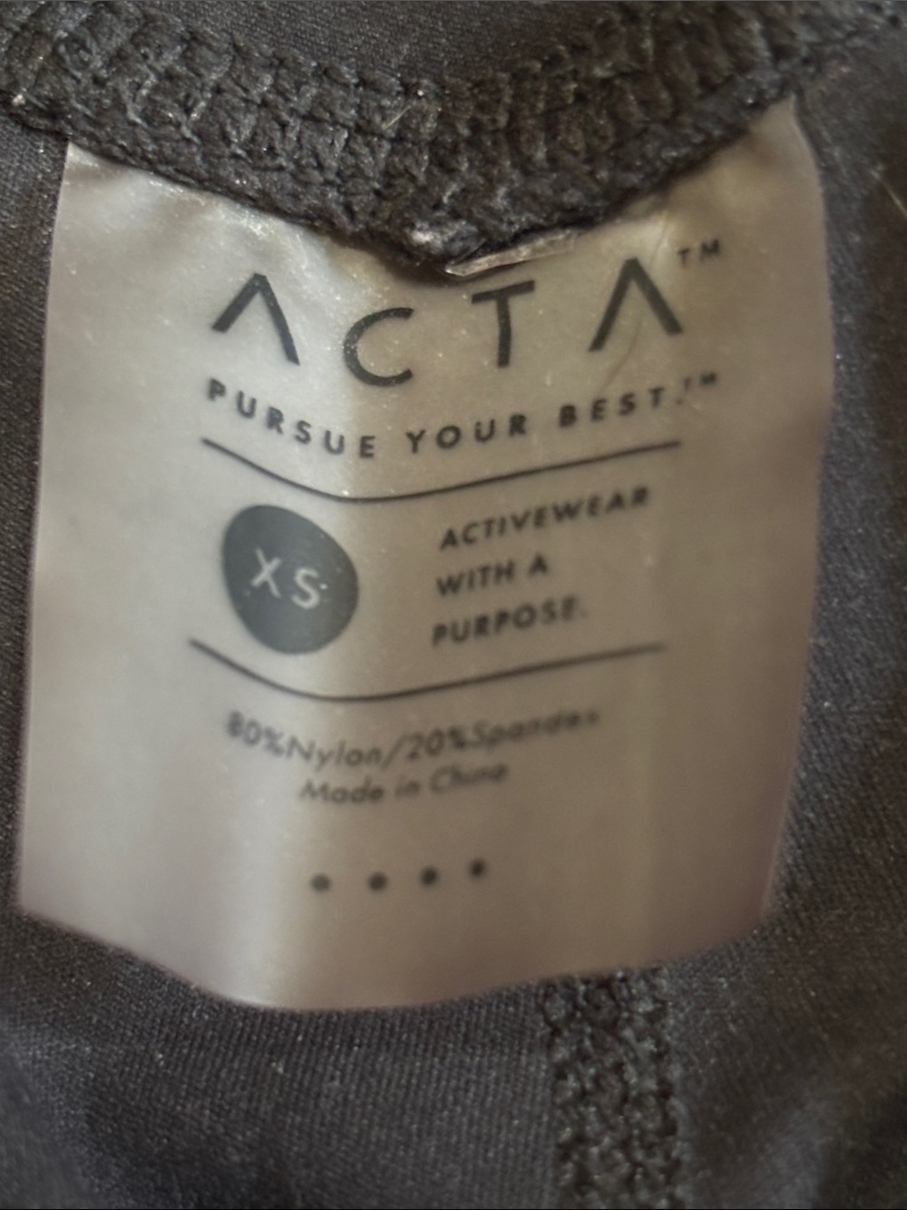 ACTA Black High-Waisted Active Cropped Leggings - Picture 2 of 5